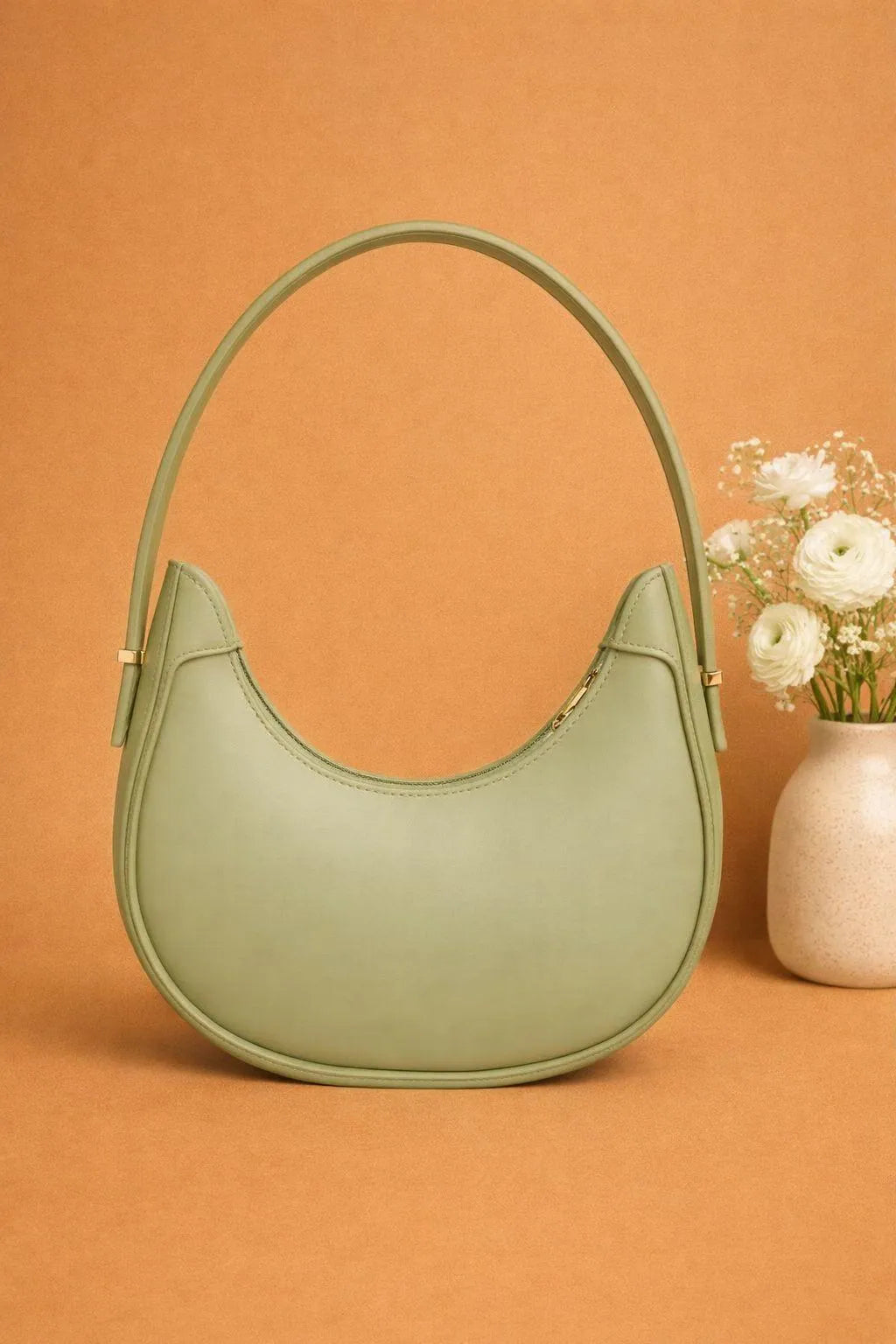 Girl's Leather Plain Shoulder Bag