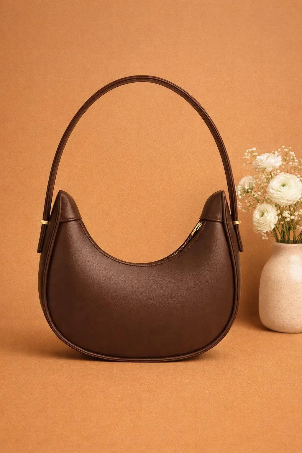 Girl's Leather Plain Shoulder Bag