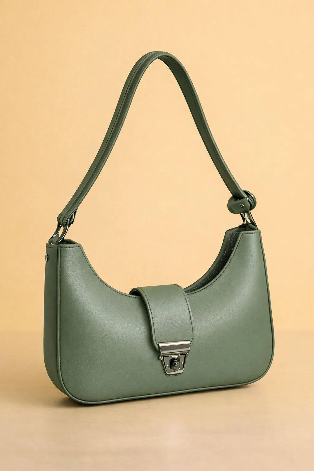 Girl's Leather Plain Shoulder Bag