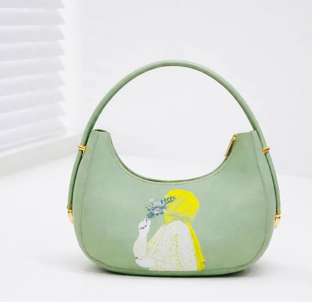 Girl's Leather Plain Shoulder Bag