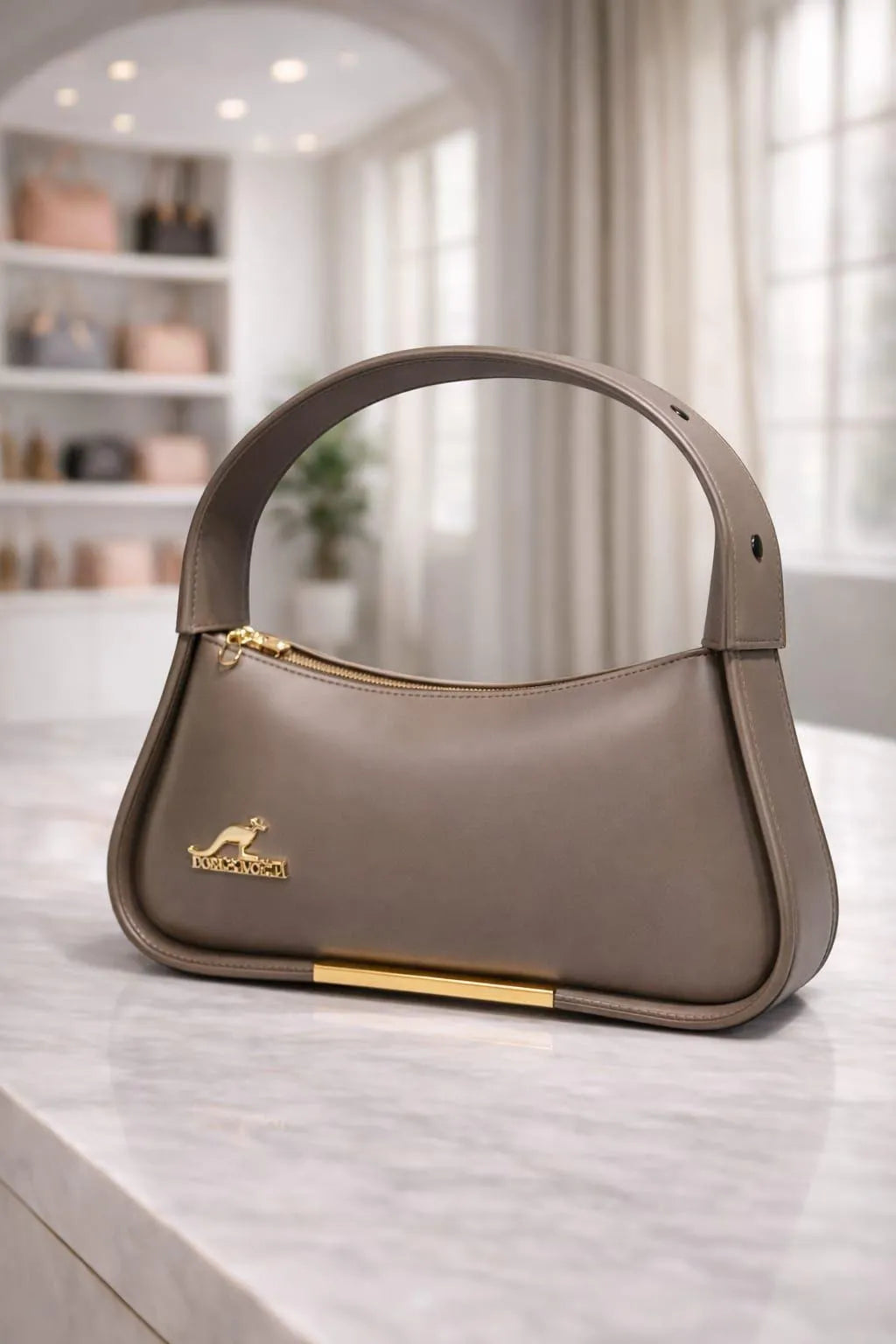 Girl's Leather Plain Shoulder Bag