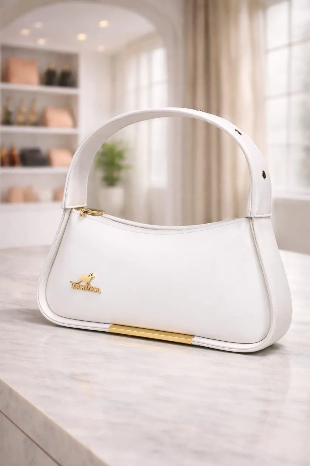 Girl's Leather Plain Shoulder Bag