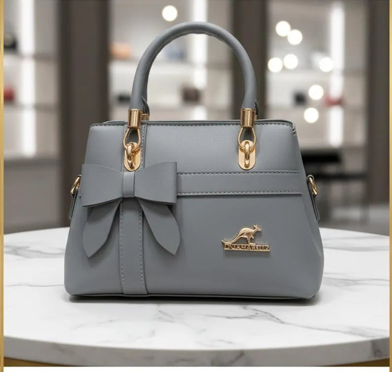 Girl's Leather Plain Shoulder Bag