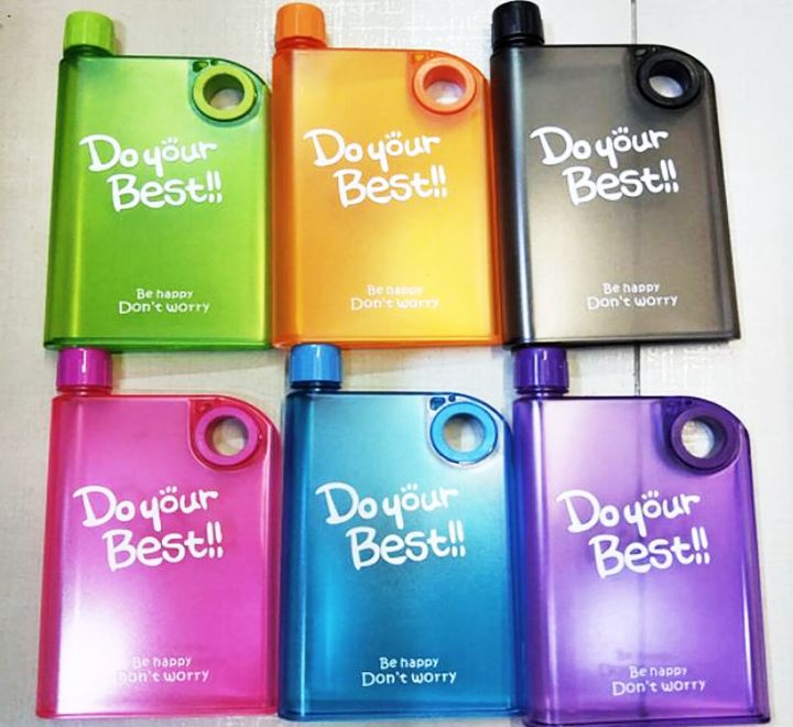 350ml Plastic Water Bottle Creative Transparent Portable Notebook Bottle Sport Drinking Water Bottle BPA Free