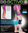 BeActive Pressure Point Knee Brace for Lower Back Pain Relief Adjustable Unisex Support