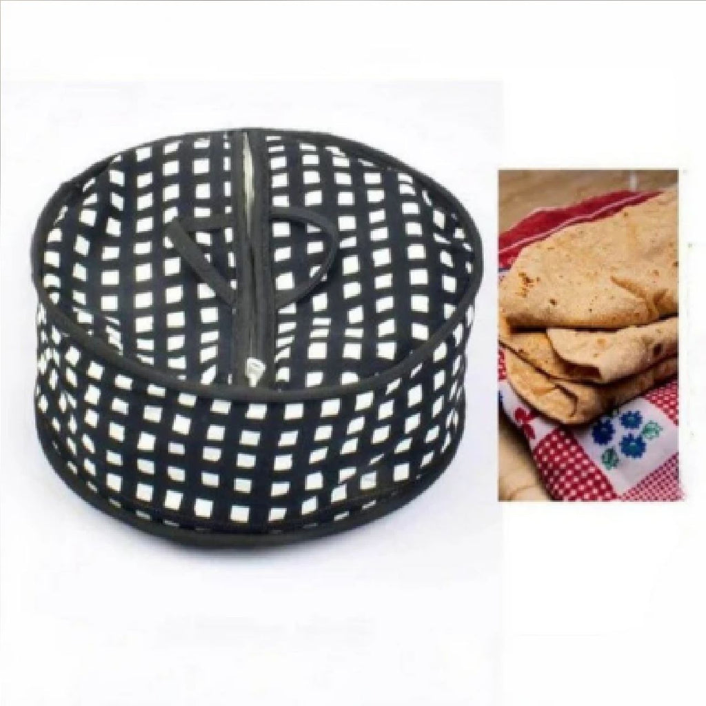 Zipper Roti Cover Cotton Zip Roti Box Basket Zipper Cover